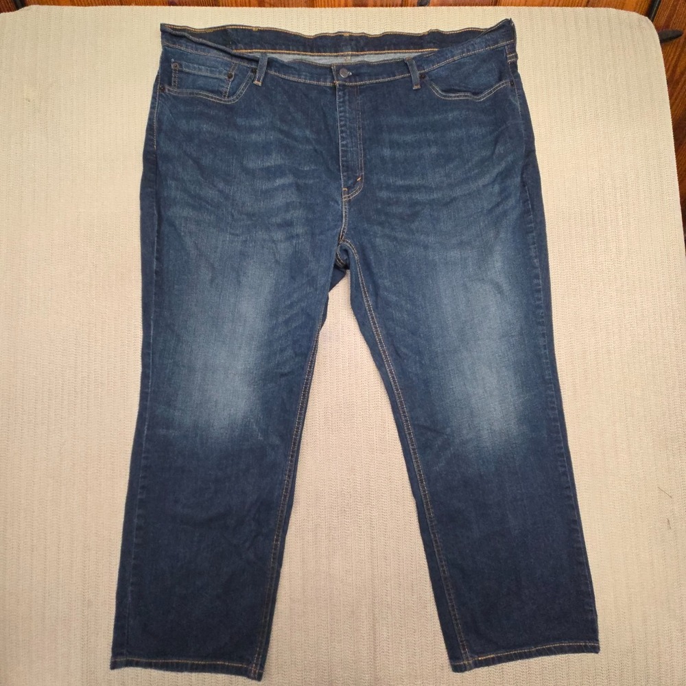 Levi's 541 Athletic Taper Jeans Mens 48x30 Blue Denim Big & Tall Stretch